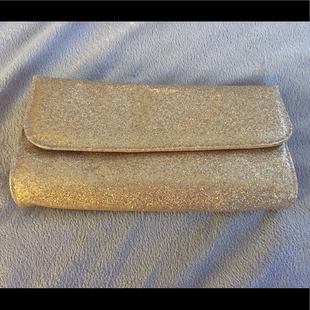 Bare Escentuals Gold Glitter Makeup Bag